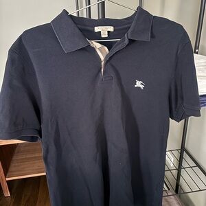 Burberry Dark Blue Polo Shirt